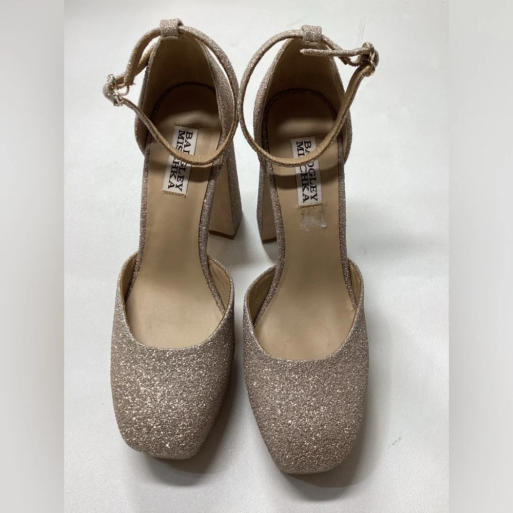 Badgley Mischka Jayda Ankle Strap Platform Pumps - Picture 15 of 15
